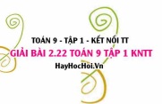 Bài 2.22 Toán 9 tập 1 SGK Kết nối tri thức